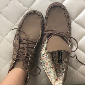 Brown loafers